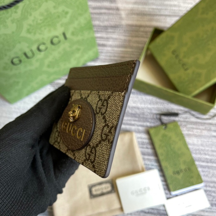 Gucci Neo Vintage GG Supreme card case Size 10*7cm Style: 597557
