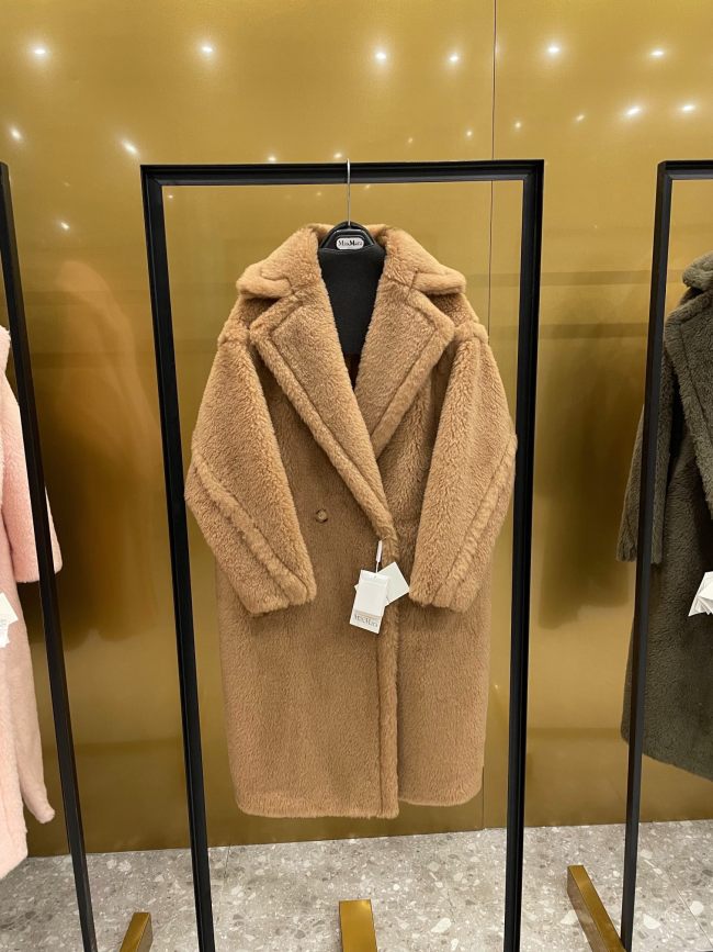 Max Mara Teddy fur long coat Size XS-M