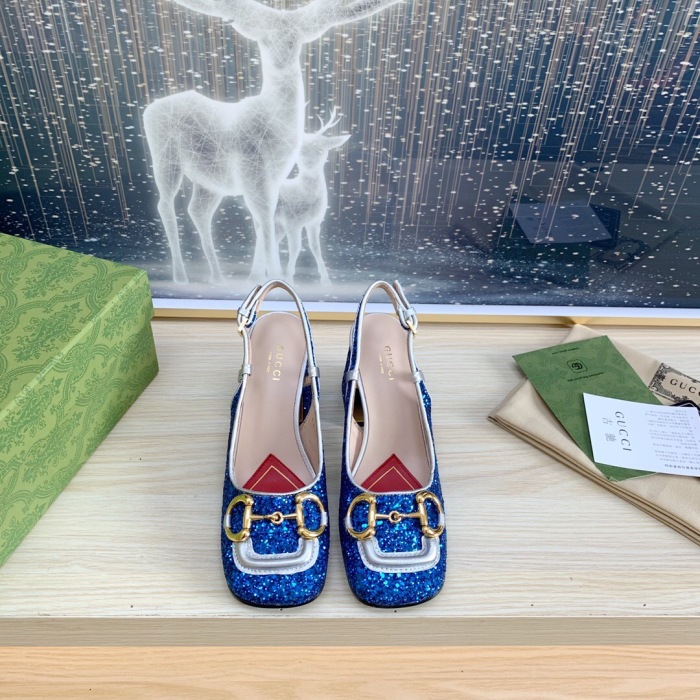 Gucci Slingback With Horsebit Pumps Size 35-41 5-Color