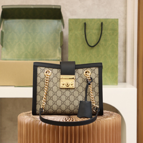Gucci GG Supreme Padlock Women Shoulder Bags Size 26*18*10cm