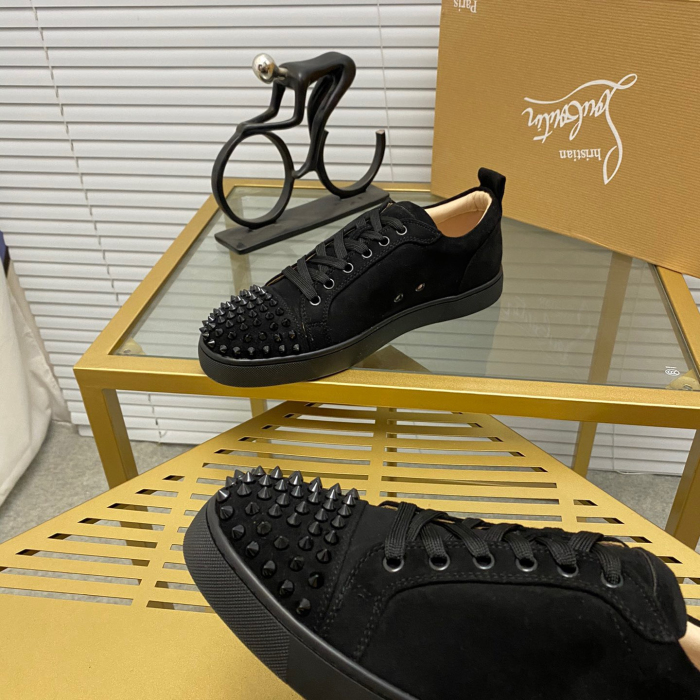 Christian Louboutin Louis Junior Spikes Sneaker Size 36-46  10-Color