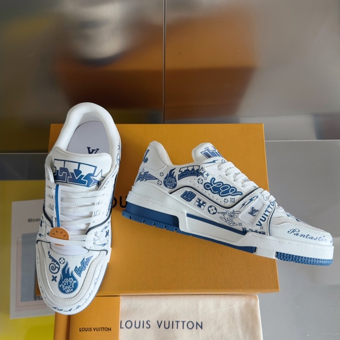 Louis Vuitton 2024New LV Trainer Sneaker Size 40-46