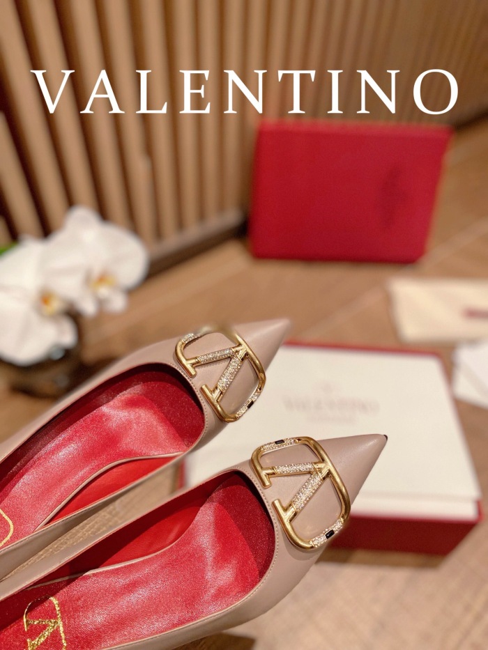 Valentino Vlogo Signature Slingback Pumps Size 35-41 4-Color