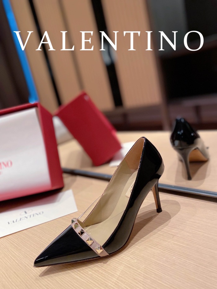 Valentino Rockstud Patent-Leather Pumps Size 35-41 3-Color