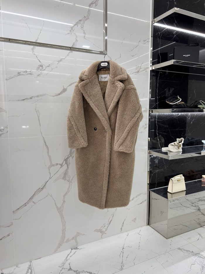 Max Mara Teddy fur long coat Size XS-M