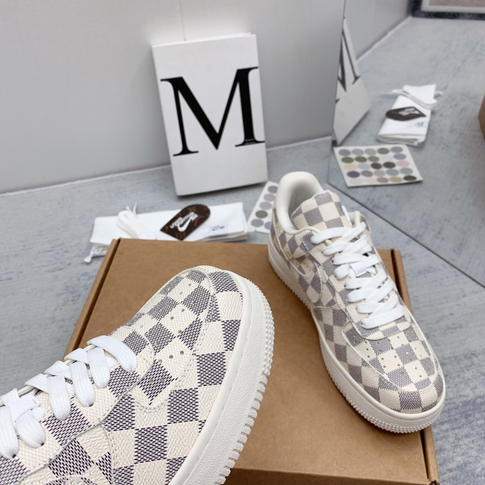 Louis Vuitton x Off White x Air Force 1 Sneaker Size 36-45   9-Color