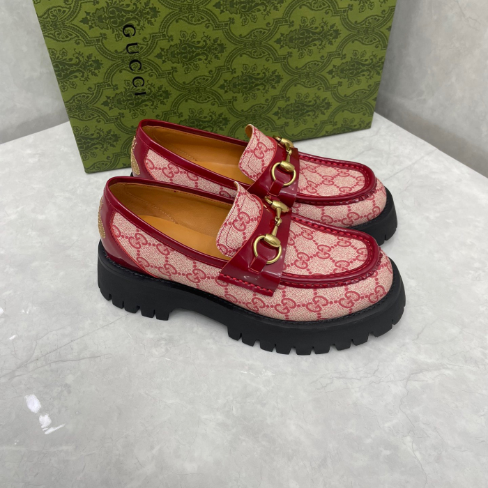Gucci GG Lug Sole Loafers Size 35-41 3-Color