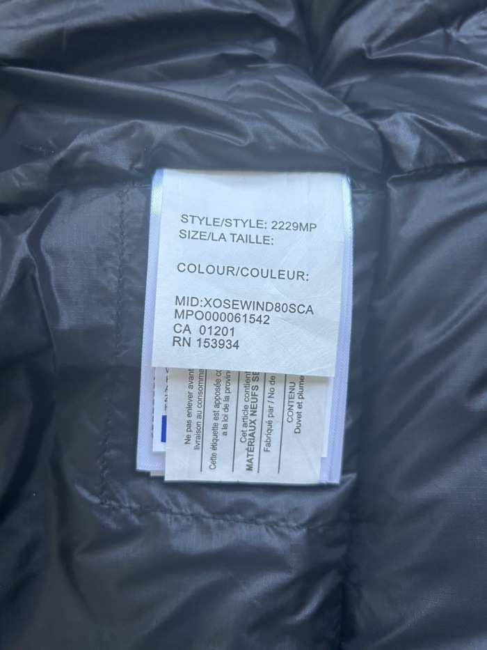 Canada Goose E2229 Crofton Vest-WD Men Winter Vest Size S-XXL
