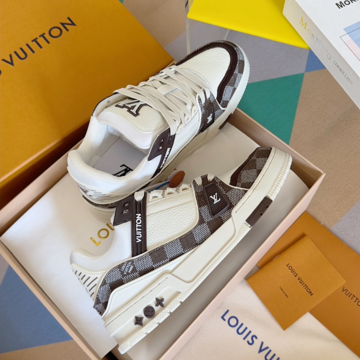 Louis Vuitton LV Trainer Damier New Men Sneaker Size 40-45
