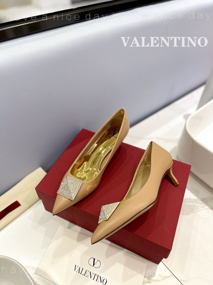 Valentino One Stud Patent Leather Pumps Size 35-41 3-Color
