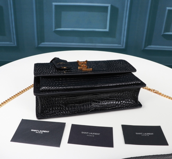 YSL Medium Sunset Women Shoulder Bags Size 25*18*5cm