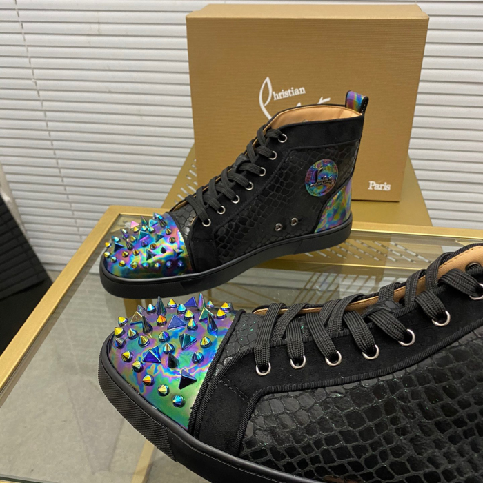 Christian Louboutin Lou Pik Pik High-Top Sneaker Size 36-46  7-Color