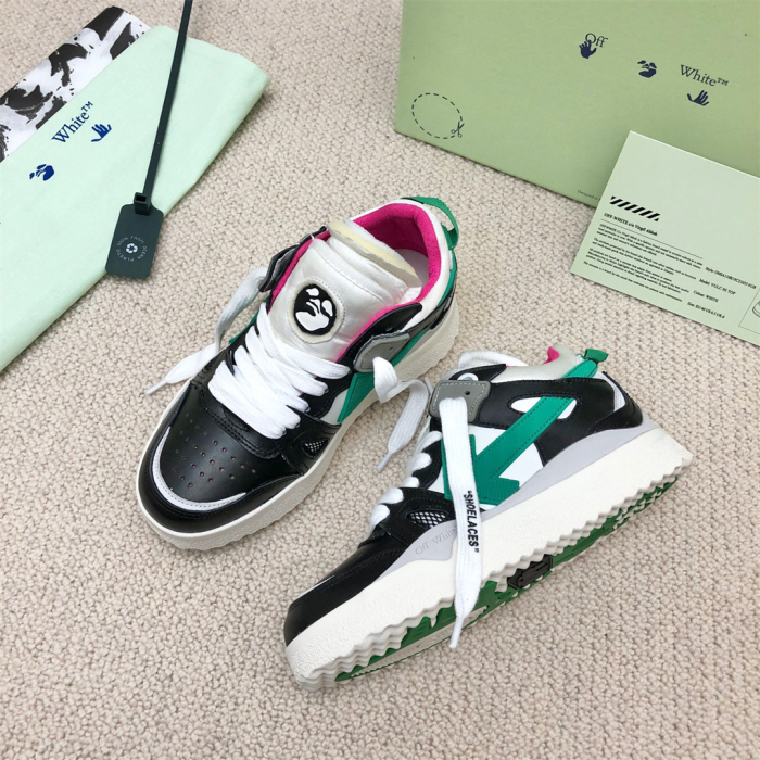 OFF White Midtop Sponge Sneaker Size 36-45   6-Color