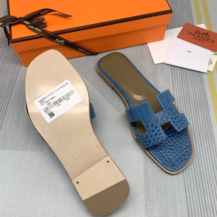 Hermes Oran Slippers Size 35-41  12-Color