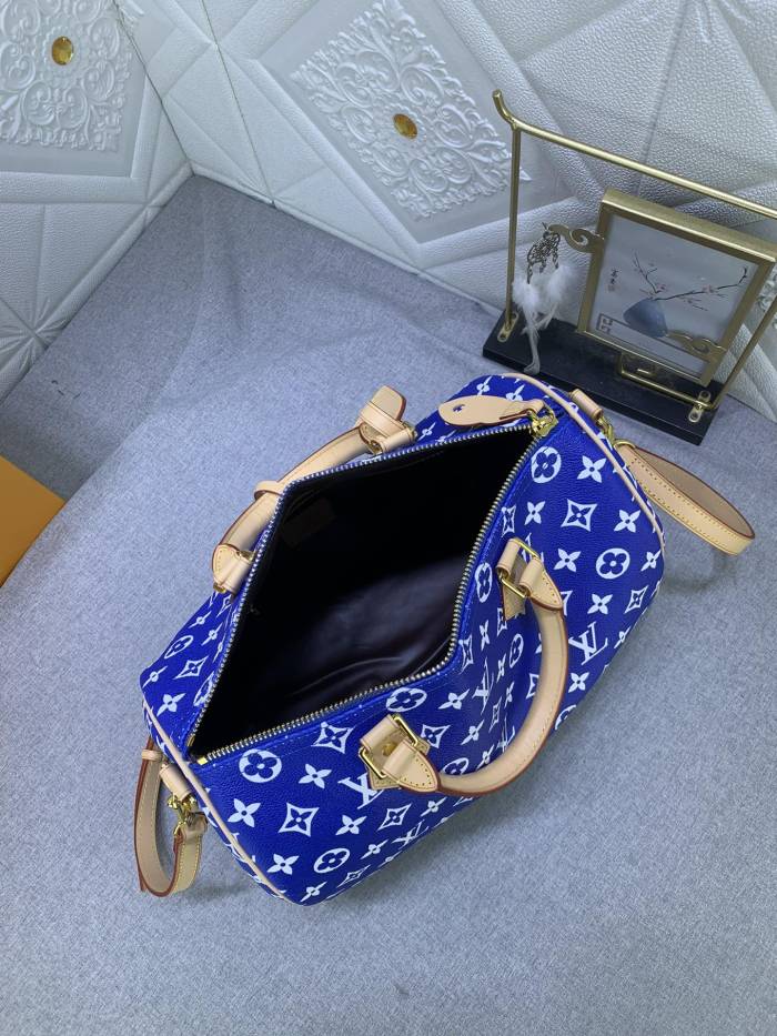 Louis Vuitton Speedy P9 Bandoulière 30 Monogram Leather Travel Bags Size 30*21*7cm