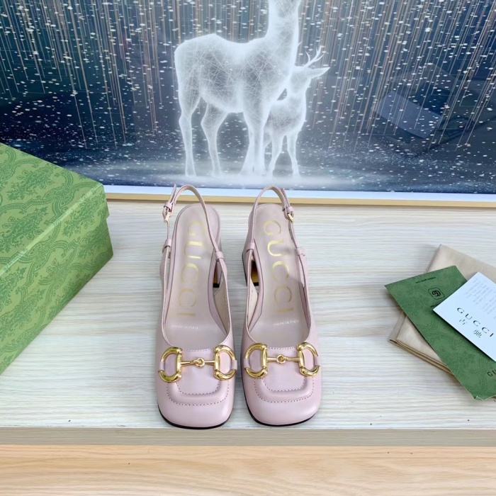 Gucci Slingback With Horsebit Pumps Size 35-41 4-Color