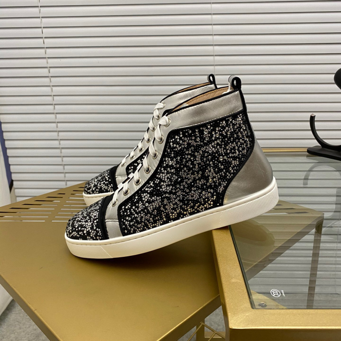 Christian Louboutin Louis High-Top Sneaker Size 36-46  10-Color
