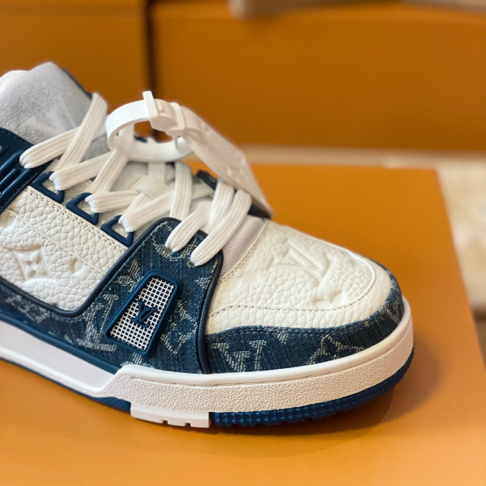 Louis Vuitton Trainer Monogram denim Sneaker Size 36-46  5-Color
