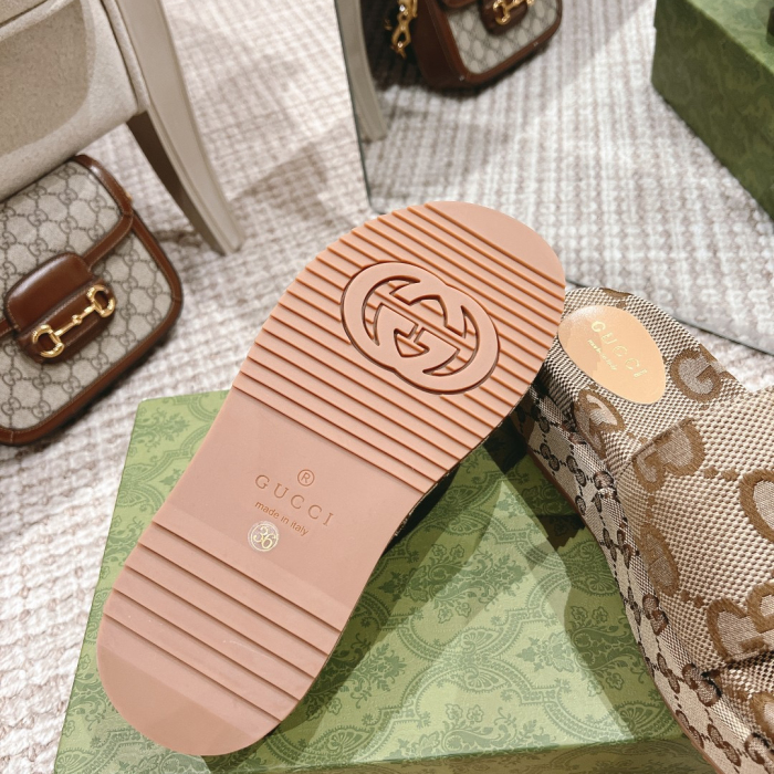 Gucci Platform Sandal Slippers Size 36-45  4-Color