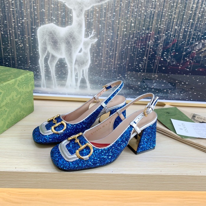 Gucci Slingback With Horsebit Pumps Size 35-41 5-Color