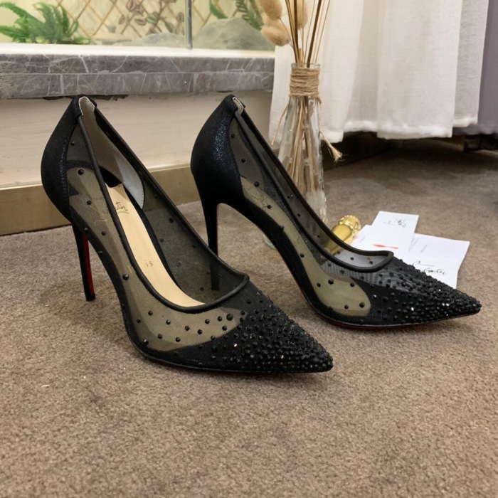 Christian Louboutin Follies Strasss Pumps Size 35-41 5-Color