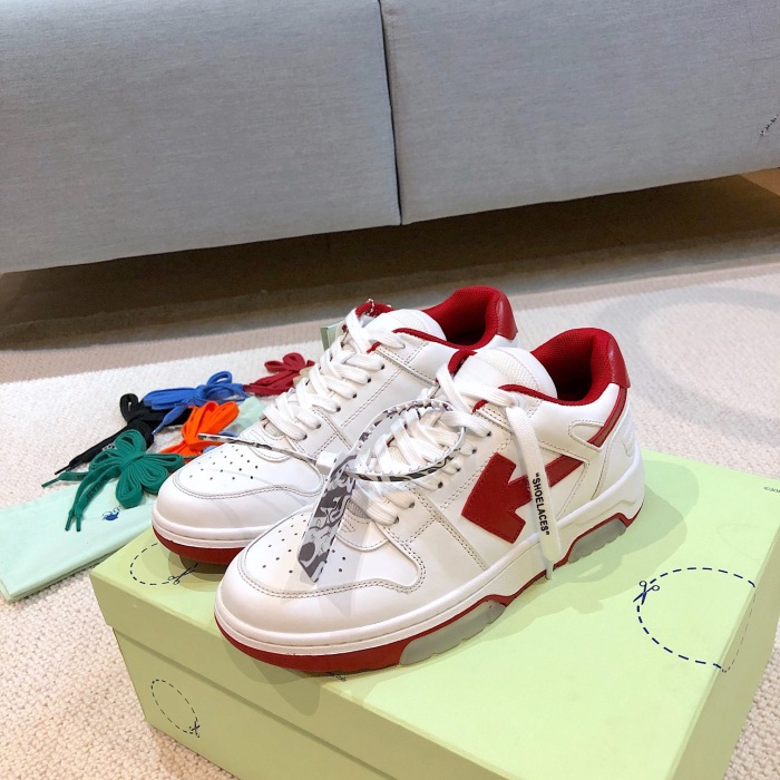 OFF White Out of Office Calf Leather Sneaker Size 35-45   8-Color