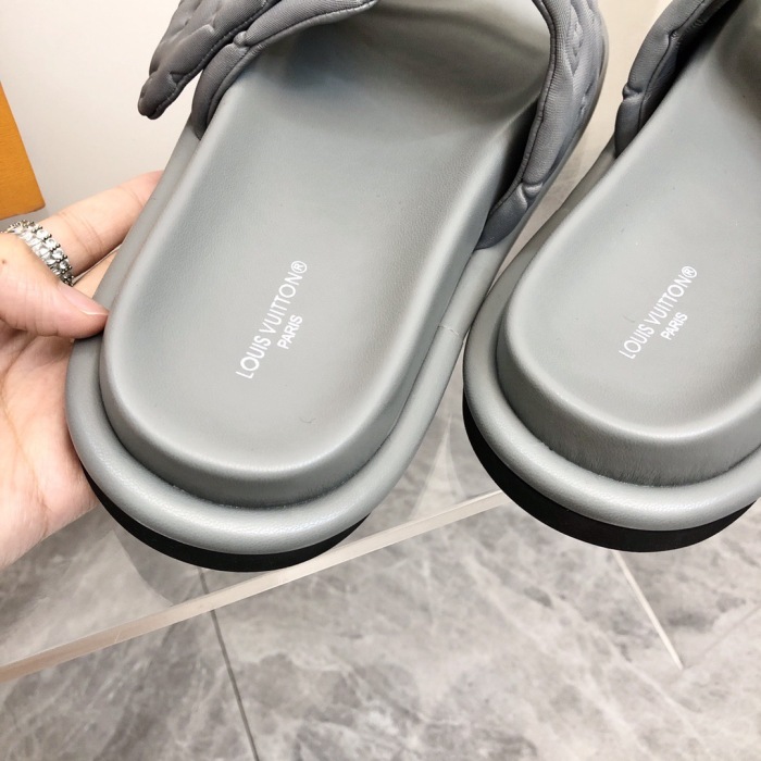Louis Vuitton Pool Pillow Flat Comfort Slippers Size 36-46 5-Color