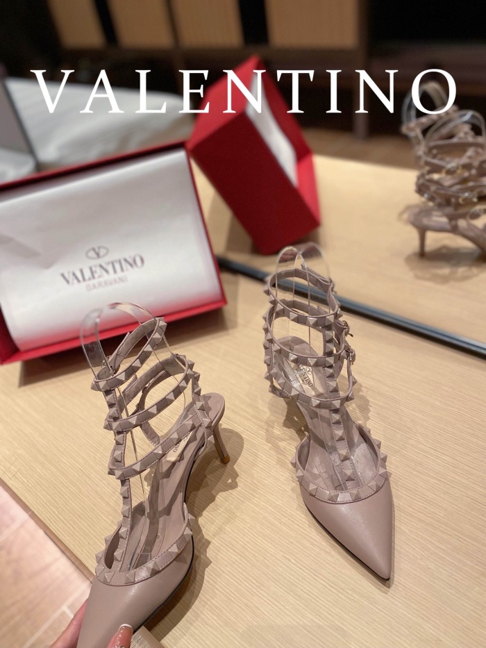 Valentino Rockstud Ankle Strap Pumps Size 35-41 4-Color