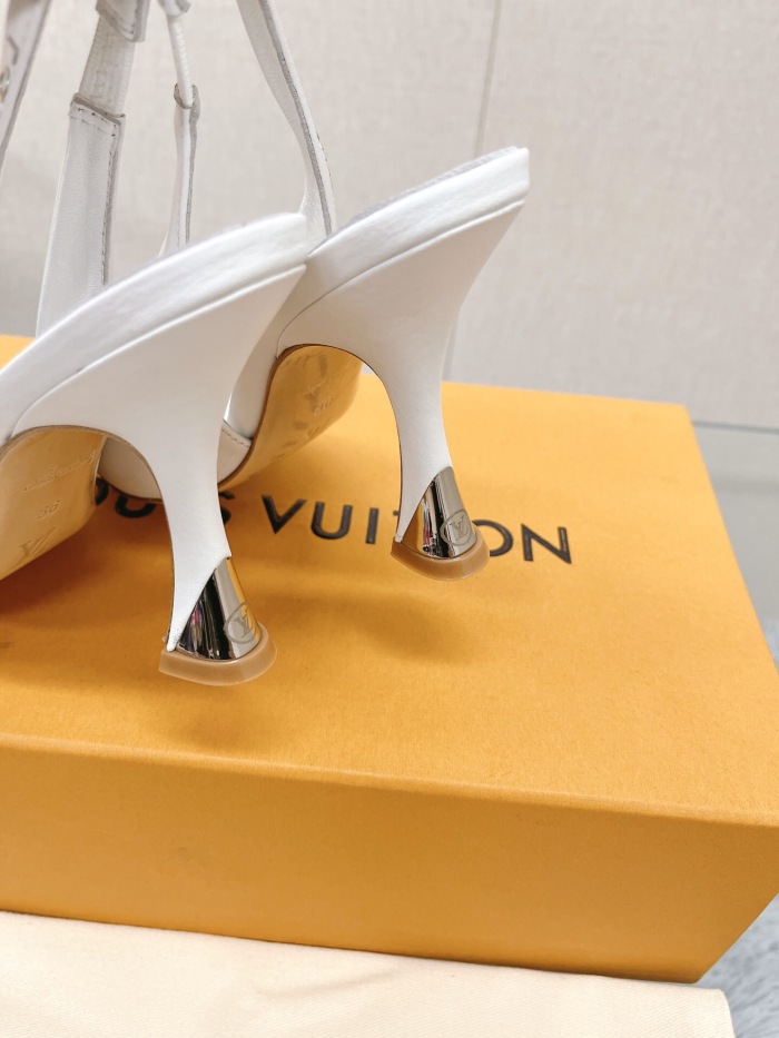Louis Vuitton Sparkle Slingback Pumps Size 35-41 5-Color
