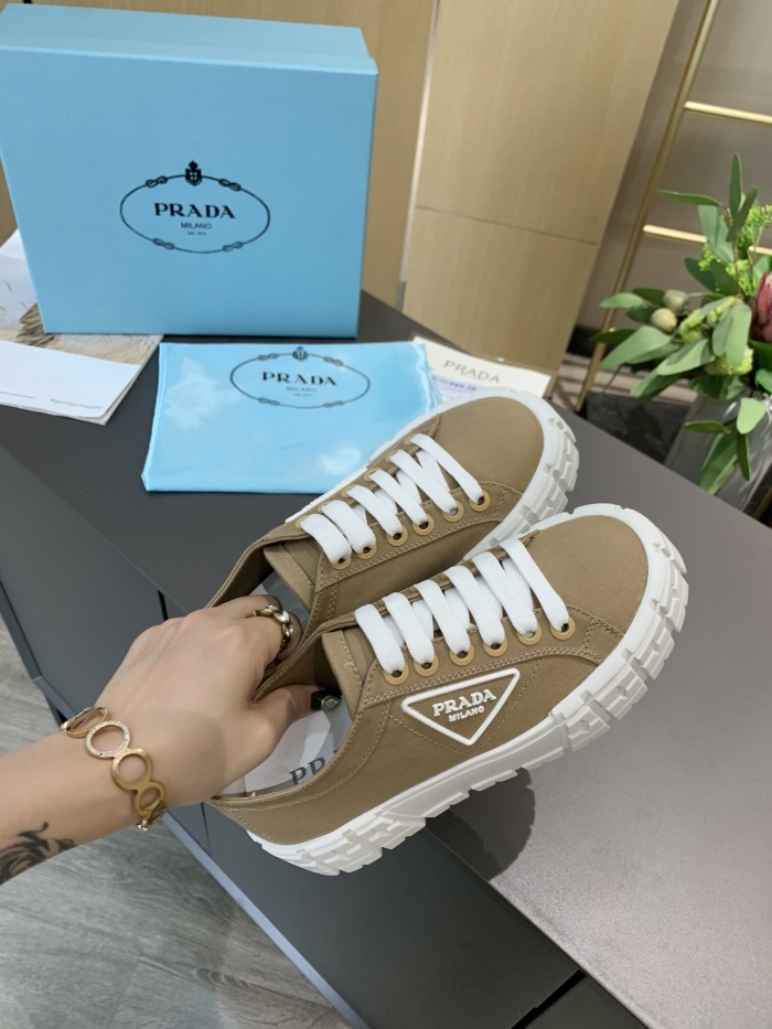 Prada 2024 New Double Wheel Re-Nylon gabardine Sneaker Size 36-41