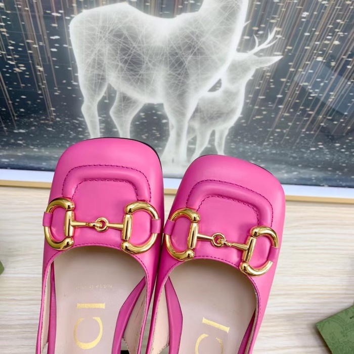 Gucci Slingback With Horsebit Pumps Size 35-41 4-Color