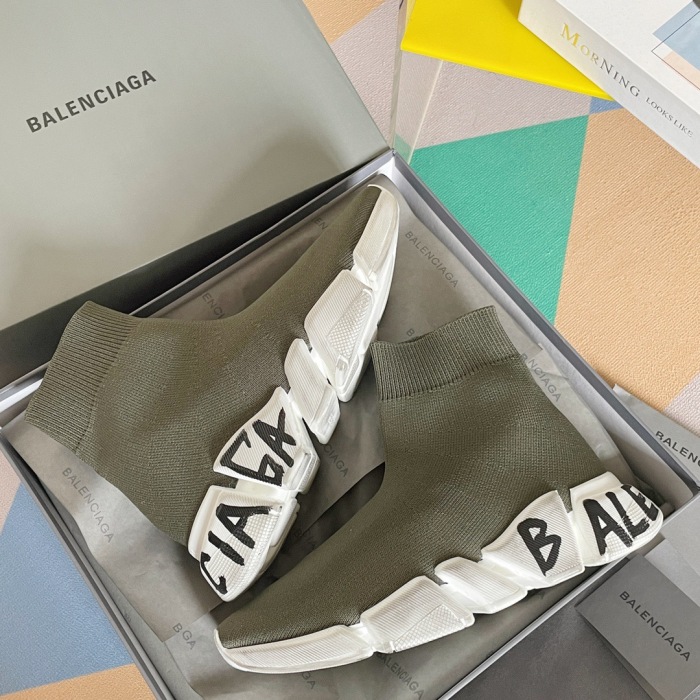 Balenciaga Speed 2.0 Graffiti Sneaker Size 35-45  5-Color