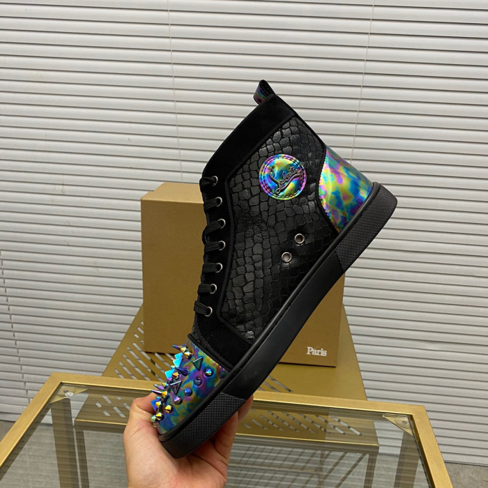 Christian Louboutin Lou Pik Pik High-Top Sneaker Size 36-46  7-Color