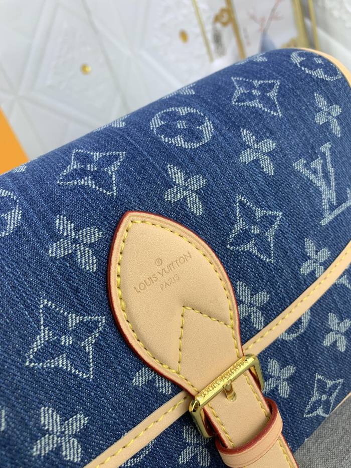 Louis Vuitton M45985 Diane Denim Cowboy Shoulder Bags Size 25*9*15cm