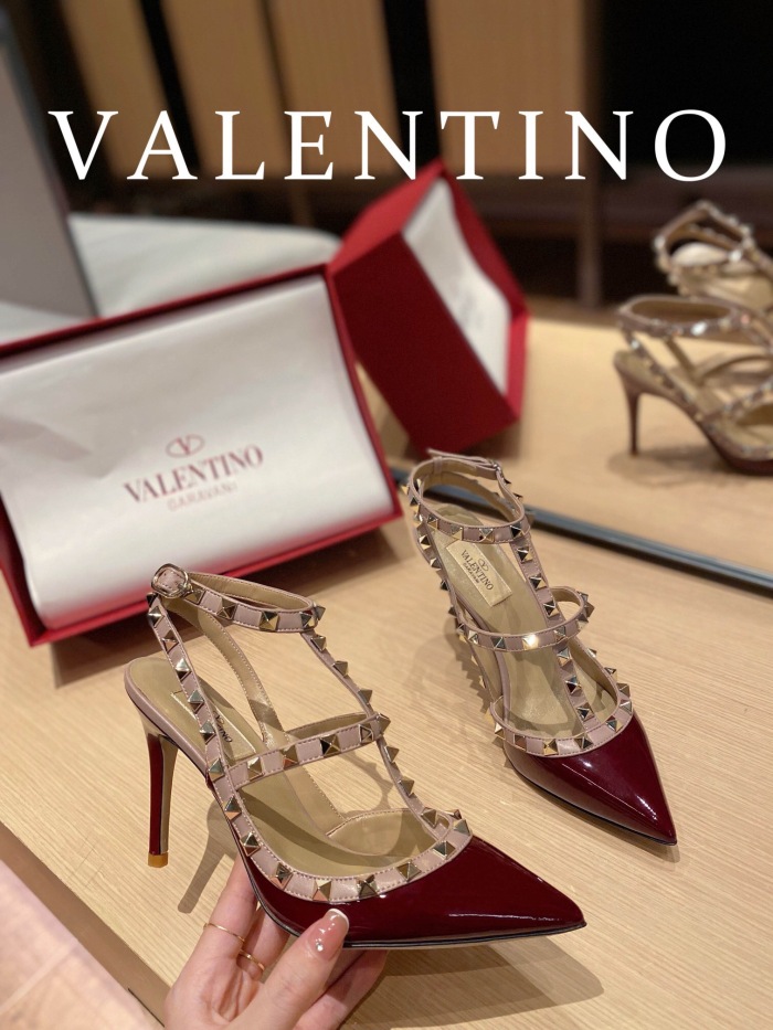 Valentino Rockstud Ankle Strap Pumps Size 35-41 11-Color