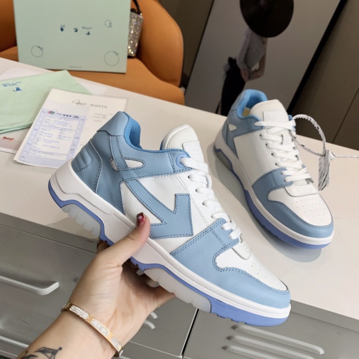 OFF White Out of Office Calf Leather Sneaker Size 35-45   6-Color