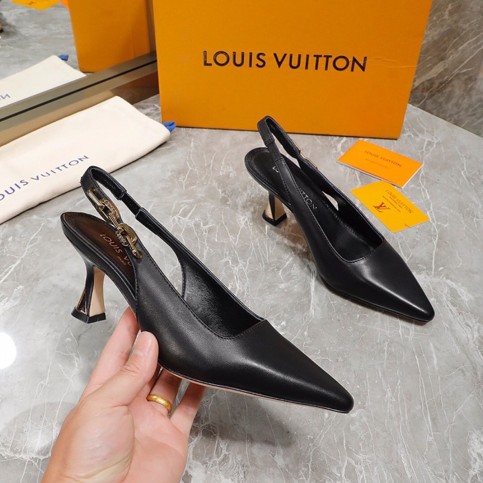 Louis Vuitton Sparkle Slingback Pumps Size 35-41 3-Color