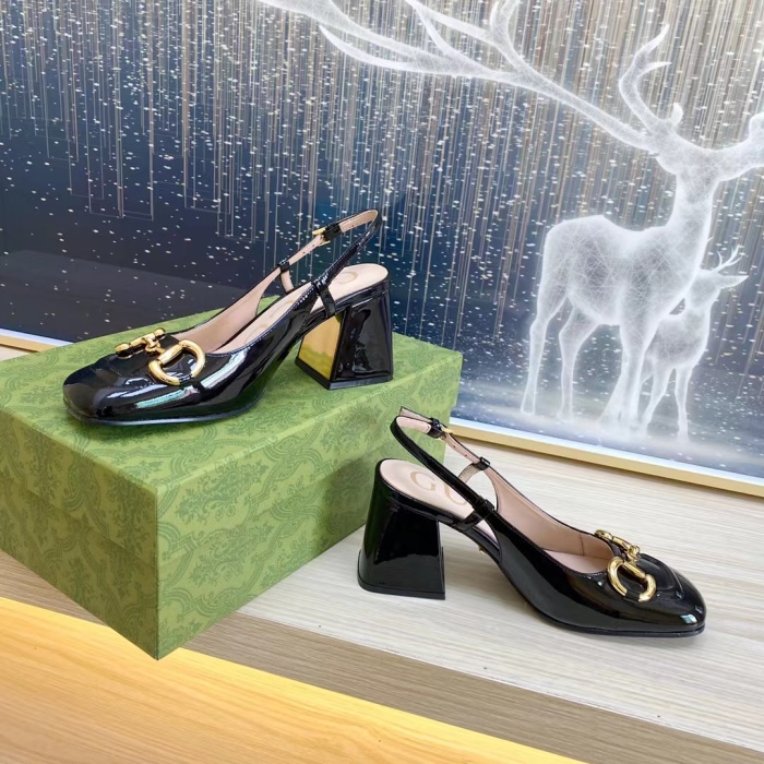 Gucci Slingback With Horsebit Pumps Size 35-41 7-Color