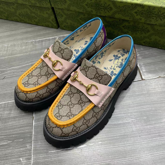 Gucci GG Lug Sole Loafers Size 35-41 3-Color