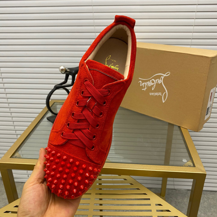 Christian Louboutin Louis Junior Spikes Sneaker Size 36-46  10-Color
