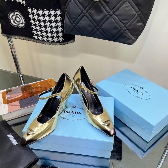 Prada Brushed Leather Pumps Size 35-41 5-Color