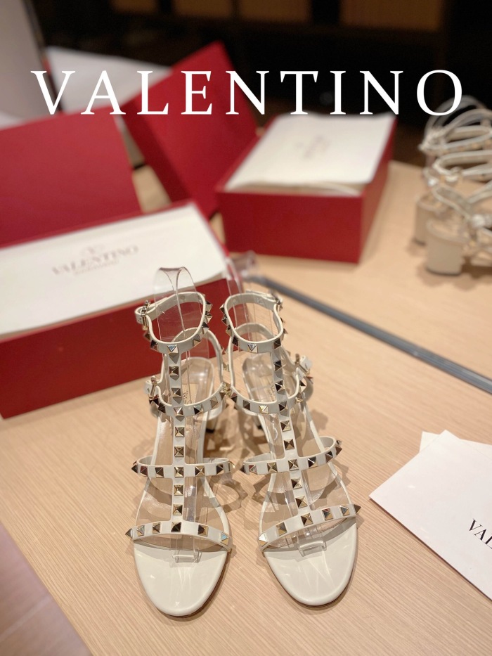 Valentino Rockstud Calfskin Ankle Strap Pumps Size 35-41 6-Color