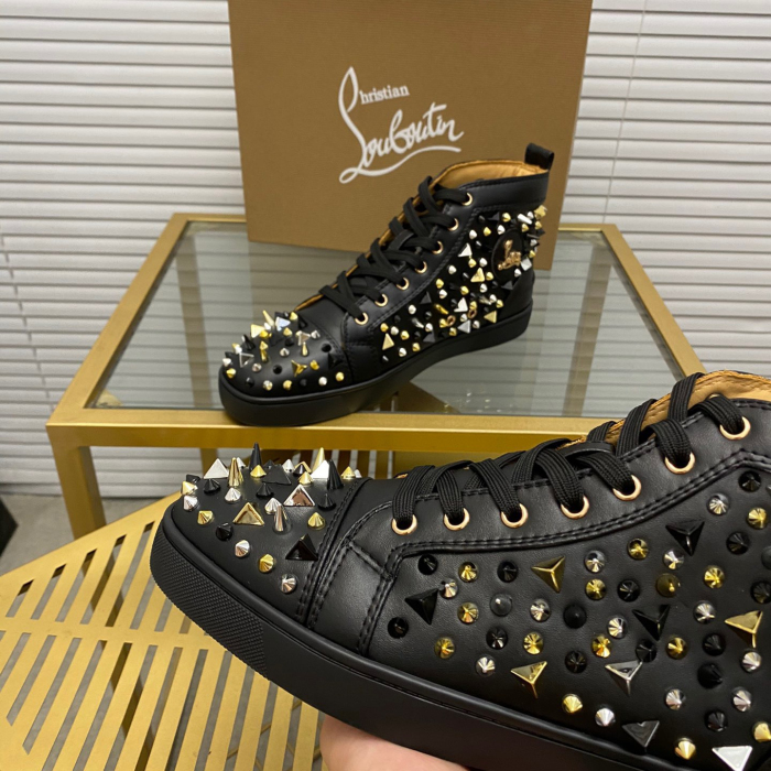 Christian Louboutin Lou Pik Pik High-Top Sneaker Size 36-46  6-Color