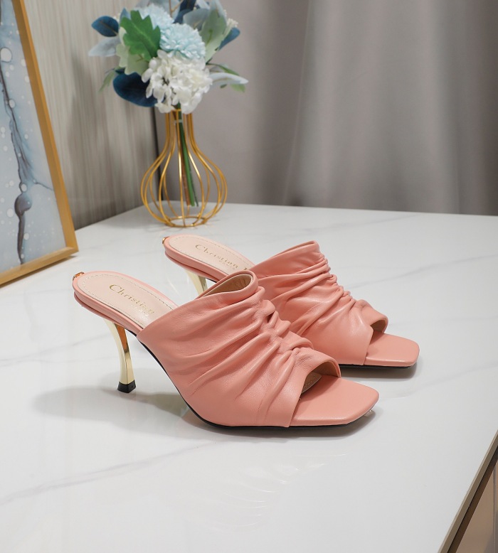Dior D-Fame Heeled Sandal Pumps Size 35-41 5-Color