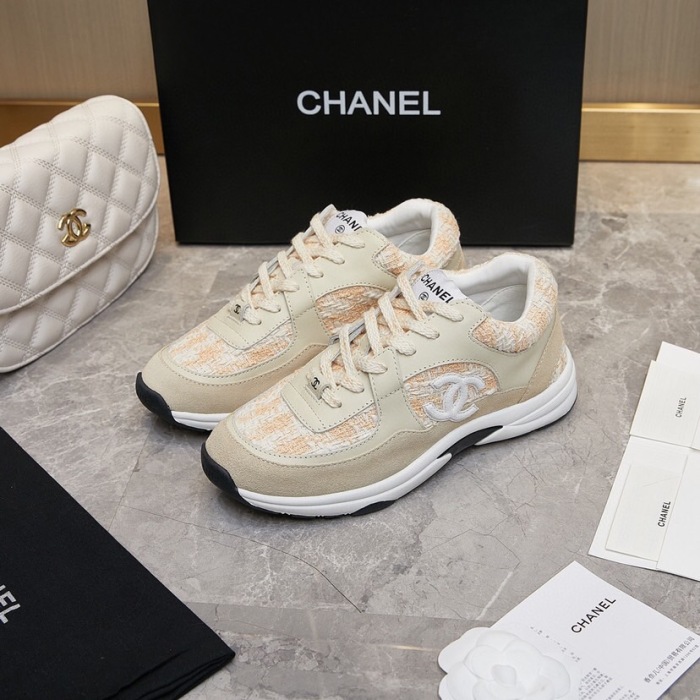Chanel 2024 New Coton Tweed Sneaker Size 36-46