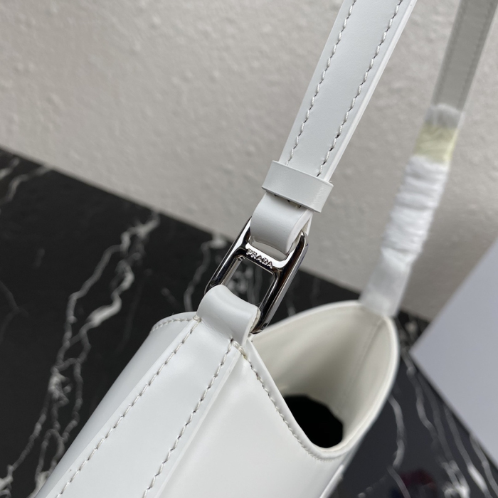 Prada 1BC499 Cleo Brushed Leather Shoulder Bags Size 27*22*6cm
