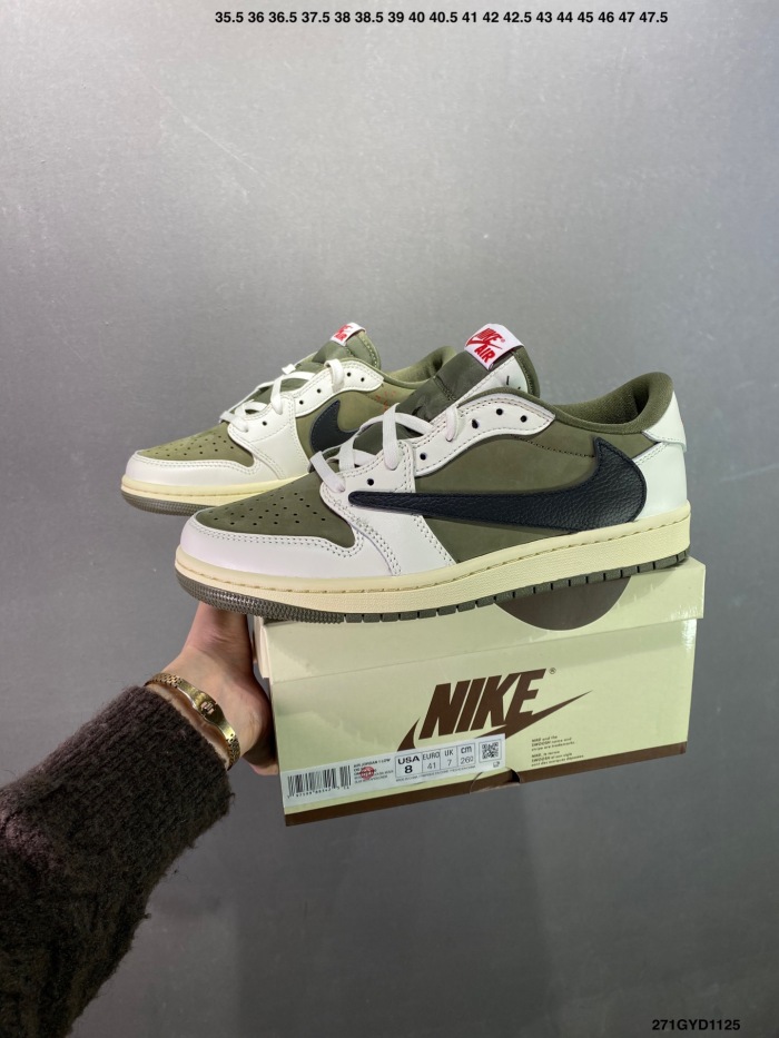 Nike Air Jordan 1 x Travis Scott Low Top Sneaker Shoes Gr. 36-46