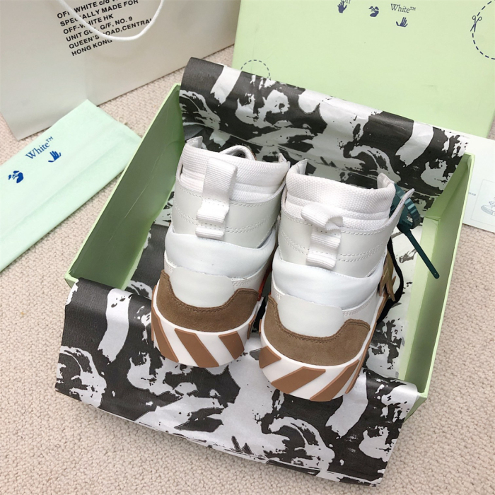 OFF White Floating Arrow High Top Vulc Sneaker Size 36-45   6-Color