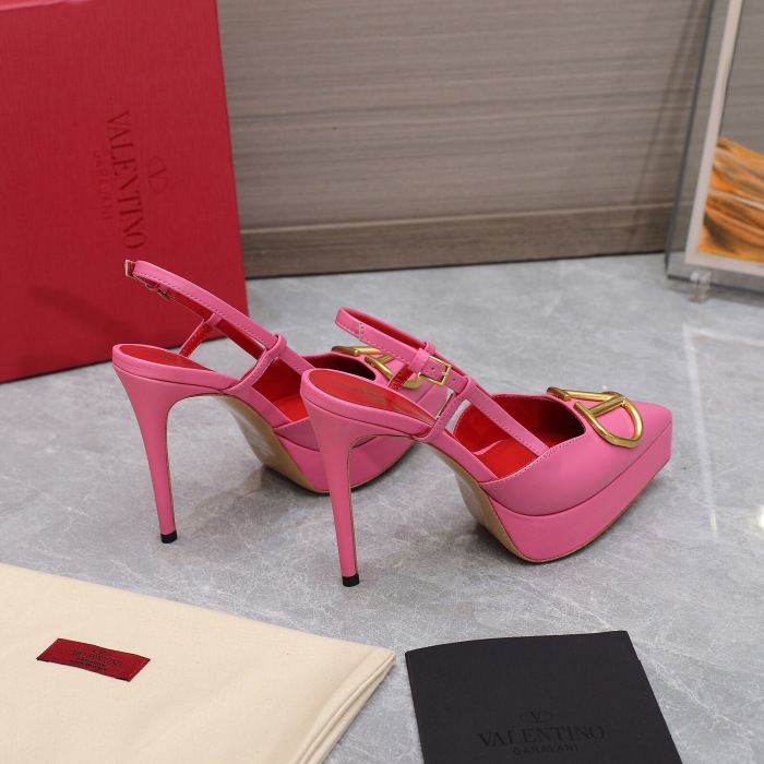 Valentino Vlogo Signature Calfskin Slingback Pumps Size 35-41 4-Color