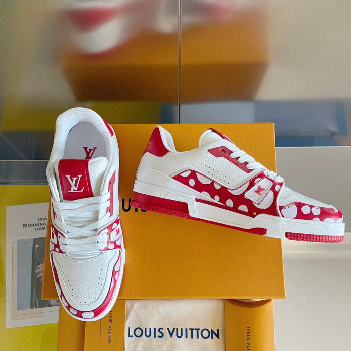 Louis Vuitton x YK LV Trainer Sneaker for Men Size 39-45   3-Color